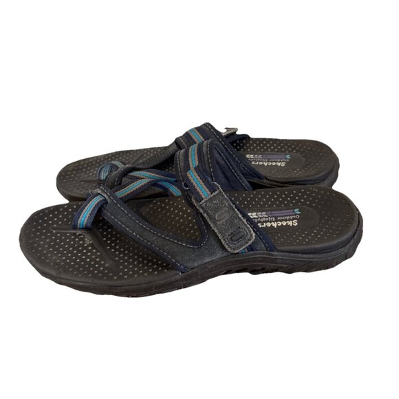 Skechers Reggae Trailway Outdoor Lifestyle Sandals Blue 40798TX Womens Size 9 - Picture 1 of 8